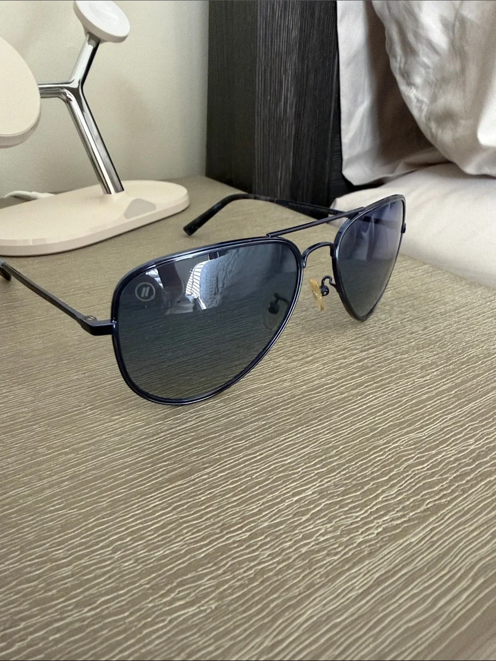 BLENDERS Infinite Midnight Navy Blue Aviator Sunglasses for Women